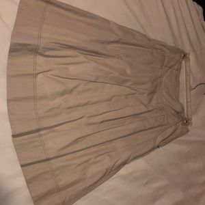 Beige full skirt